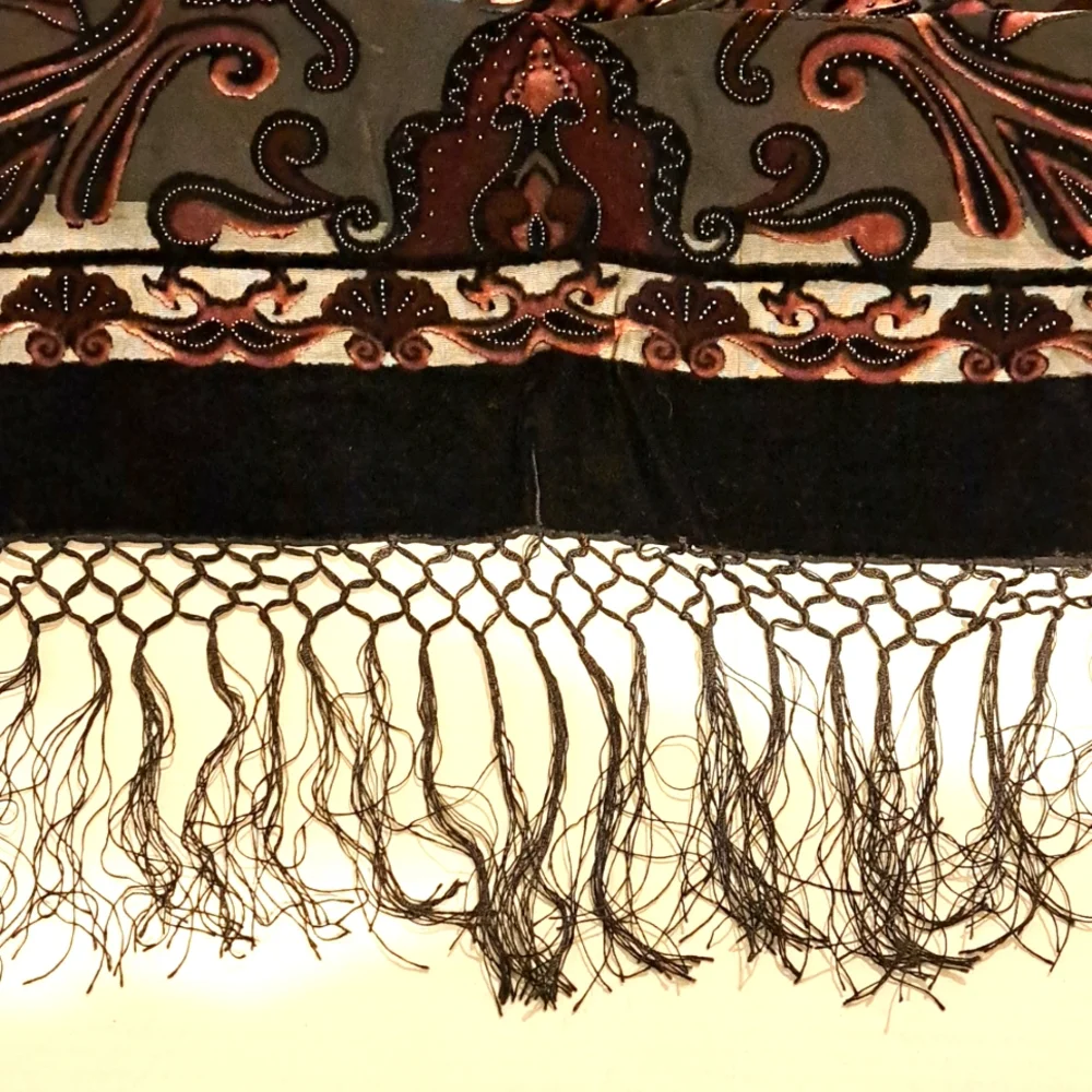Silk scarf. Burnout